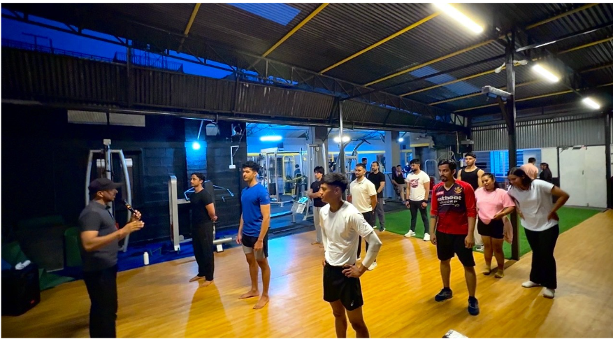 View down the main training hall